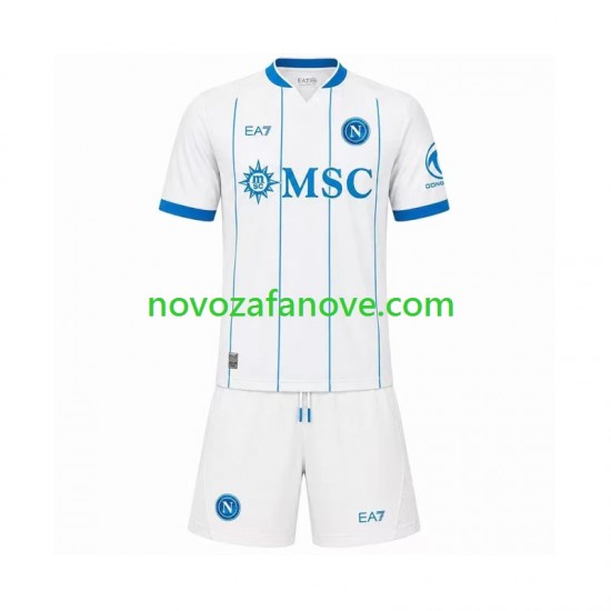Nogometni Dres Napoli Dječji Gostujući 2026-2027 Kratkih Rukava