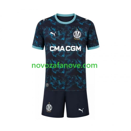 Nogometni Dres Olympique de Marseille Dječji Gostujući 2026-2027 Kratkih Rukava
