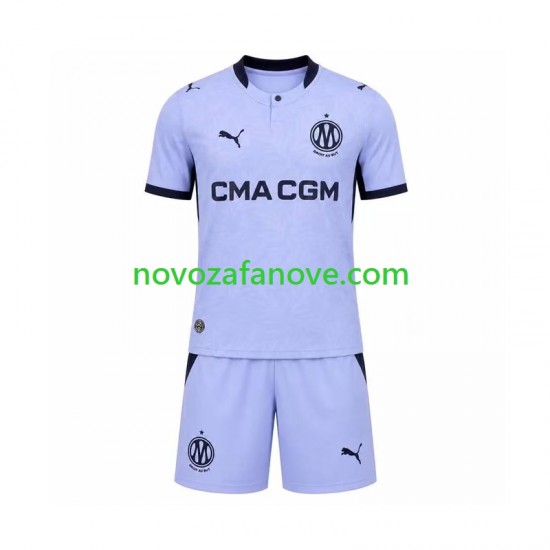 Nogometni Dres Olympique de Marseille Dječji Treći 2026-2027 Kratkih Rukava