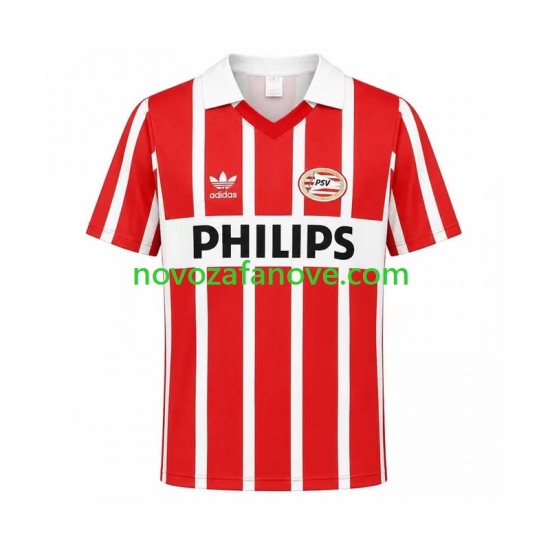 Nogometni Dres PSV Eindhoven 1990 Retro Muški Domaći Kratkih Rukava