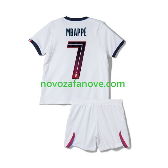 Nogometni Dres Paris Saint-Germain Mbappé Kylian 7 Dječji Gostujući 2026-2027 Kratkih Rukava
