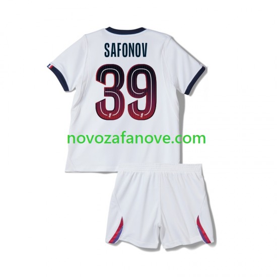 Nogometni Dres Paris Saint-Germain Matvey Safonov 39 Dječji Gostujući 2026-2027 Kratkih Rukava