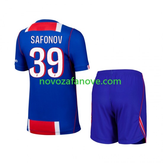 Nogometni Dres Paris Saint-Germain Matvey Safonov 39 Dječji Domaći 2026-2027 Kratkih Rukava