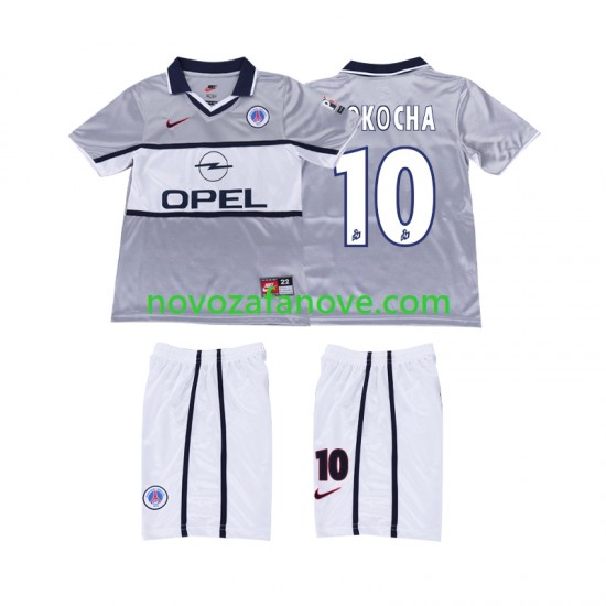 Nogometni Dres Paris Saint-Germain OKOCHA 10 2000 2001 Retro Dječji Gostujući Kratkih Rukava