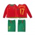Nogometni Dres Portugal Cristiano Ronaldo 17 Retro Dječji Domaći 2004 Dugim Rukavima