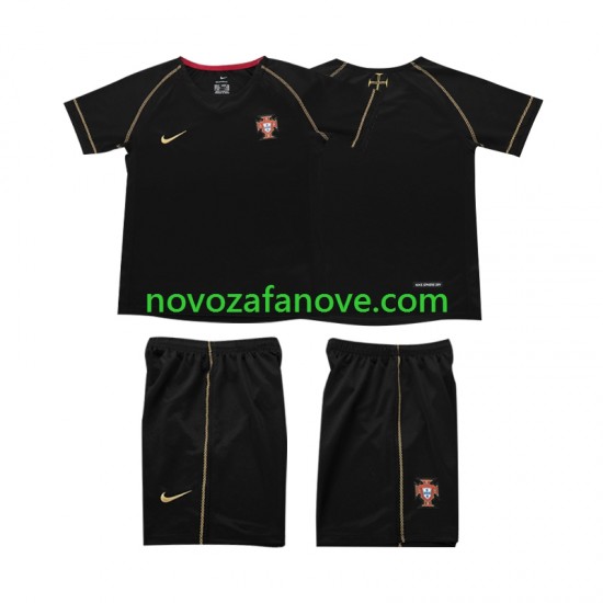 Nogometni Dres Portugal Retro Dječji Gostujući 2006 Kratkih Rukava