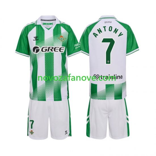 Nogometni Dres Real Betis Anthoy 7 Dječji Domaći 2026-2027 Kratkih Rukava