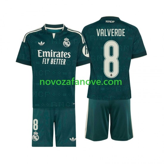 Nogometni Dres Real Madrid Federico Valverde 8 Dječji Gostujući 2026-2027 Kratkih Rukava