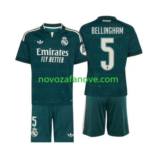 Nogometni Dres Real Madrid Jude Bellingham 5 Dječji Gostujući 2026-2027 Kratkih Rukava