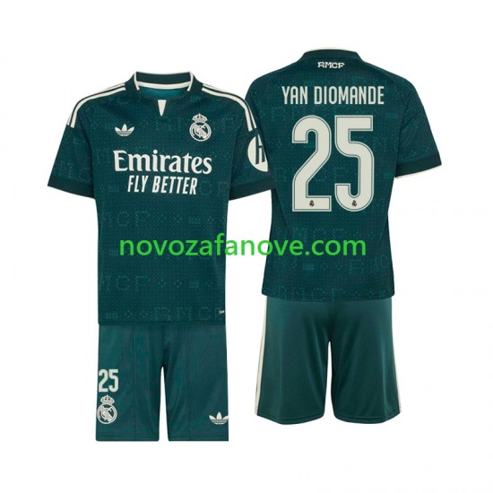 Nogometni Dres Real Madrid Yan Diomande 25 Dječji Gostujući 2026-2027 Kratkih Rukava