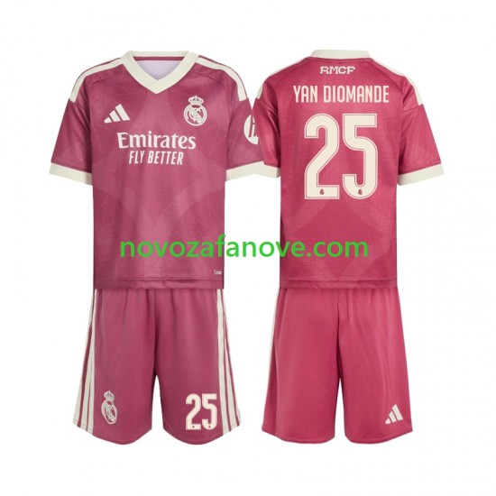 Nogometni Dres Real Madrid Yan Diomande 25 Dječji Treći 2026-2027 Kratkih Rukava