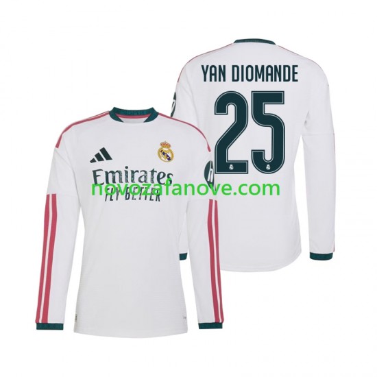 Nogometni Dres Real Madrid Yan Diomande 25 Muški Domaći 2026-2027 Dugim Rukavima