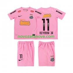 Nogometni Dres Santos Neymar JR 11 2012 2013 Retro Dječji Četvrti Kratkih Rukava
