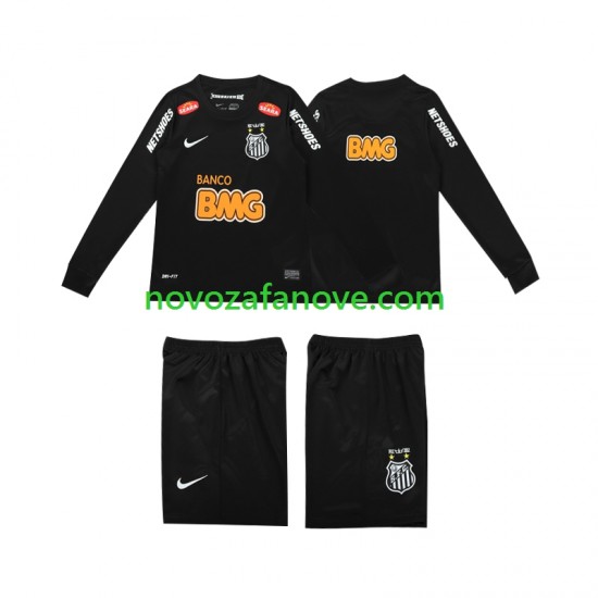 Nogometni Dres Santos Classic 2012 2013 Retro Dječji Gostujući Dugim Rukavima