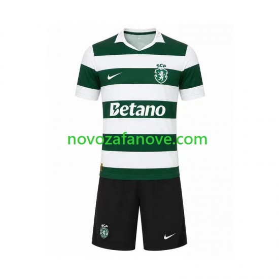 Nogometni Dres Sporting CP Dječji Domaći 2026-2027 Kratkih Rukava
