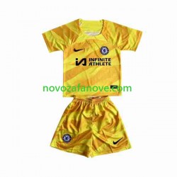 Nogometni Dres Chelsea Golmanski Dječji Domaći 2023-2024 Kratkih Rukava
