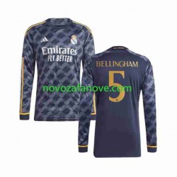Nogometni Dres Real Madrid Jude Bellingham 5 Muški Gostujući 2023-2024 Dugim Rukavima