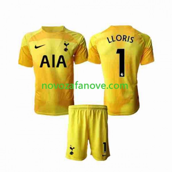Nogometni Dres Tottenham Hotspur Hugo Lloris 1 Golmanski Dječji Domaći 2022-2023 Kratkih Rukava