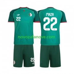 Nogometni Dres Alžir Ibrahim Maza 22 Dječji Gostujući 2026 Kratkih Rukava