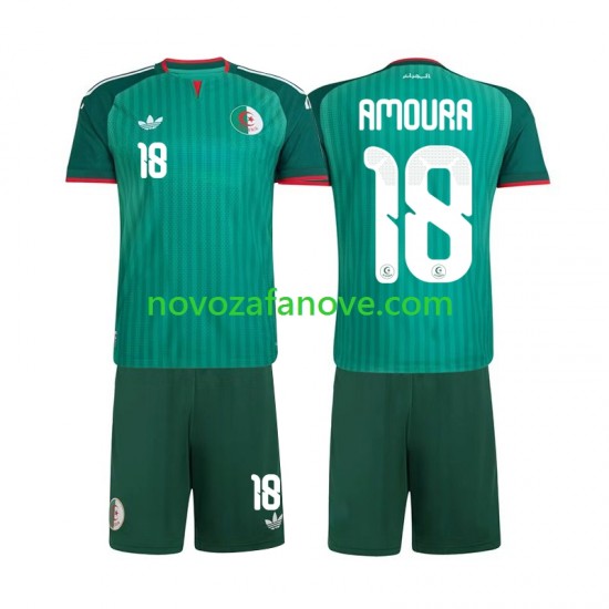 Nogometni Dres Alžir Mohamed Amoura 18 Dječji Gostujući 2026 Kratkih Rukava