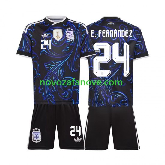 Nogometni Dres Argentina Enzo Fernandez 24 Dječji Gostujući Svjetsko prvenstvo 2026 Kratkih Rukava