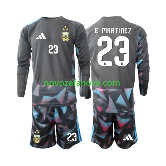 Nogometni Dres Argentina Emiliano Martinez 23 Golmanski Dječji Domaći Svjetsko prvenstvo 2026 Dugim Rukavima
