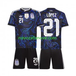 Nogometni Dres Argentina Jose Manuel Lopez 21 Dječji Gostujući Svjetsko prvenstvo 2026 Kratkih Rukava