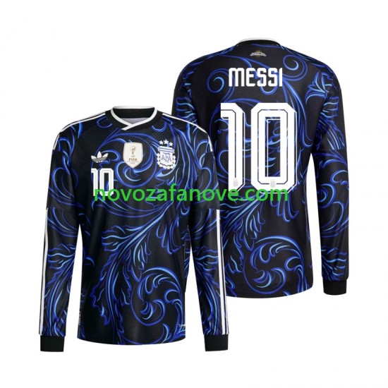 Nogometni Dres Argentina Lionel Messi 10 Muški Gostujući Svjetsko prvenstvo 2026 Dugim Rukavima