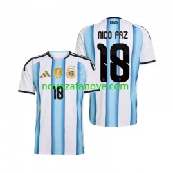 Nogometni Dres Argentina Nico Paz 18 Muški Domaći Svjetsko prvenstvo 2026 Kratkih Rukava