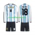 Nogometni Dres Argentina Nico Paz 18 Dječji Domaći Svjetsko prvenstvo 2026 Dugim Rukavima