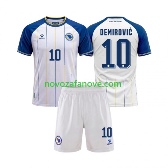 Nogometni Dres Bosna i Hercegovina Ermedin Demirovic 10 Dječji Gostujući Svjetsko prvenstvo 2026 Kratkih Rukava