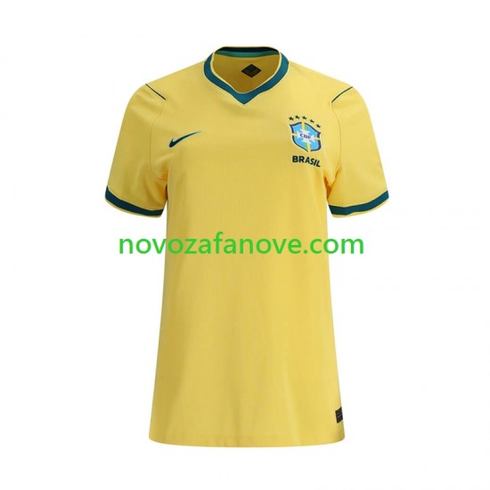 Nogometni Dres Brazil Ženska Domaći Svjetsko prvenstvo 2026 Kratkih Rukava