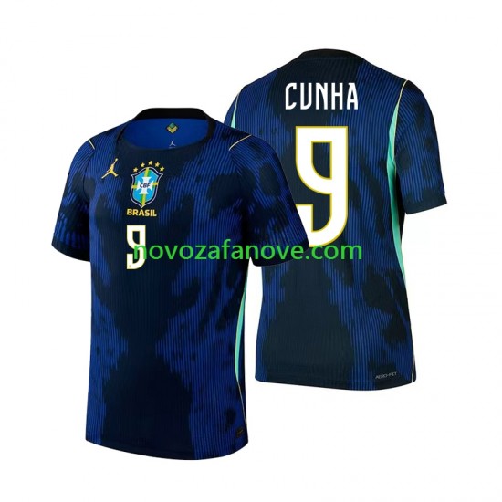 Nogometni Dres Brazil Matheus Cunha 9 Muški Gostujući Svjetsko prvenstvo 2026 Kratkih Rukava