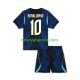 Nogometni Dres Brazil Ronaldinho 10 Dječji Gostujući Svjetsko prvenstvo 2026 Kratkih Rukava