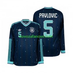 Nogometni Dres Njemačka Aleksandar Pavlovic 5 Muški Gostujući Svjetsko prvenstvo 2026 Dugim Rukavima