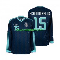 Nogometni Dres Njemačka Nico Schlotterbeck 15 Muški Gostujući Svjetsko prvenstvo 2026 Dugim Rukavima