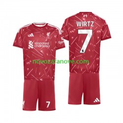 Nogometni Dres Liverpool Florian Wirtz 7 Dječji Domaći 2026-2027 Kratkih Rukava
