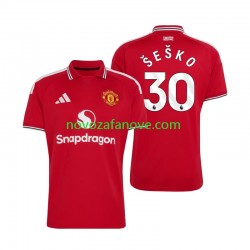 Nogometni Dres Manchester United Benjamin Sesko 30 Muški Domaći 2026-2027 Kratkih Rukava