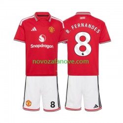 Nogometni Dres Manchester United Bruno Fernandes 8 Dječji Domaći 2026-2027 Kratkih Rukava