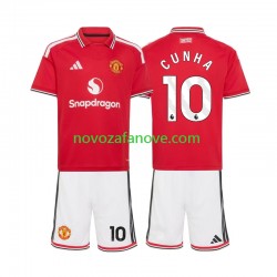 Nogometni Dres Manchester United Matheus Cunha 10 Dječji Domaći 2026-2027 Kratkih Rukava