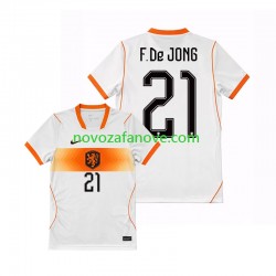 Nogometni Dres Nizozemska Frenkie de Jong 21 Muški Gostujući Svjetsko prvenstvo 2026 Kratkih Rukava
