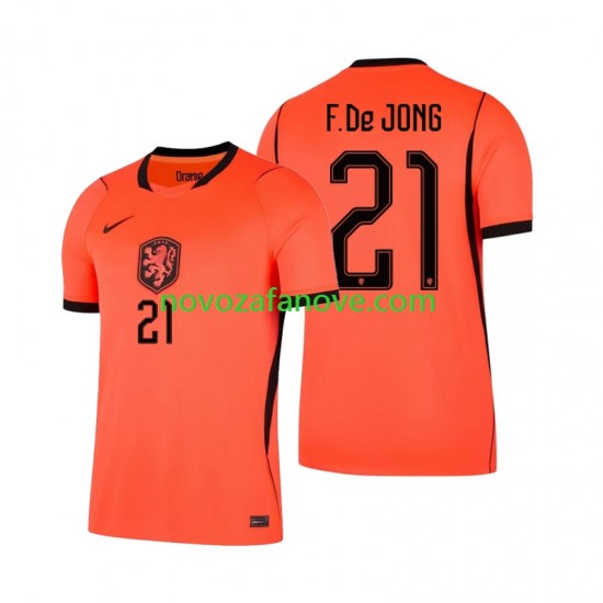 Nogometni Dres Nizozemska Frenkie de Jong 21 Muški Domaći Svjetsko prvenstvo 2026 Kratkih Rukava