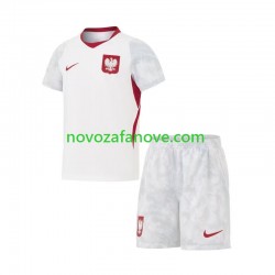 Nogometni Dres Poljska Dječji Domaći Svjetsko prvenstvo 2026 Kratkih Rukava