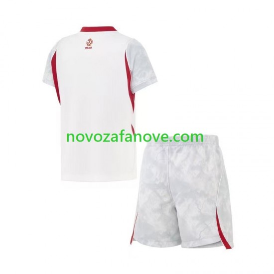 Nogometni Dres Poljska Dječji Domaći Svjetsko prvenstvo 2026 Kratkih Rukava