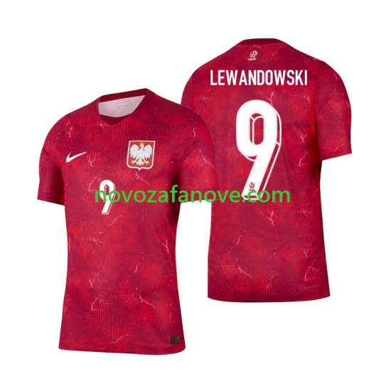 Nogometni Dres Poljska Robert Lewandowski 9 Muški Gostujući 2026 Kratkih Rukava