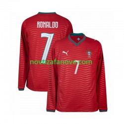 Nogometni Dres Portugal Cristiano Ronaldo 7 Muški Domaći Svjetsko prvenstvo 2026 Dugim Rukavima