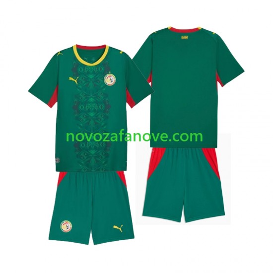 Nogometni Dres Senegal Dječji Gostujući 2026 2027 Kratkih Rukava