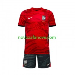 Nogometni Dres Južna Koreja Dječji Domaći Svjetsko prvenstvo 2026 Kratkih Rukava