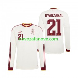 Nogometni Dres Španjolska Mikel Oyarzabal 21 Muški Gostujući Svjetsko prvenstvo 2026 Dugim Rukavima