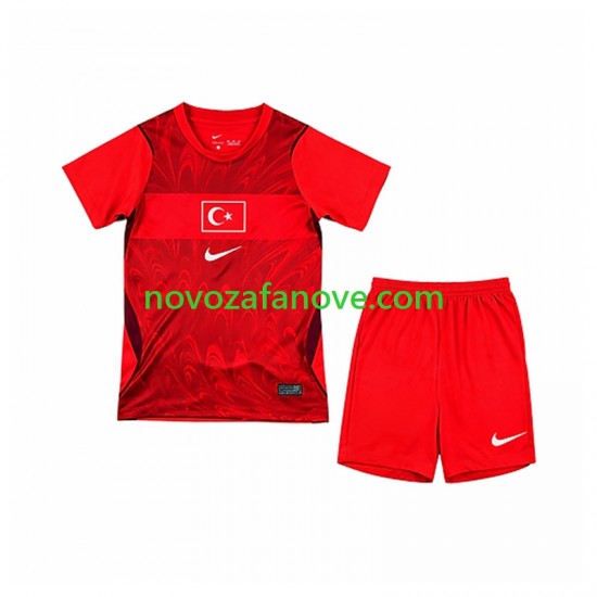 Nogometni Dres Turska Dječji Domaći Svjetsko prvenstvo 2026 Kratkih Rukava